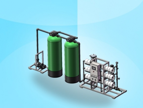 3T/H(每小時出水3噸)反滲透凈水設(shè)備